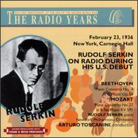 Rudolf Serkin On Radio During His U.S. Debut, February 23, 1936 von Rudolf Serkin