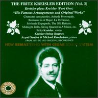 The Fritz Kreisler Edition, Vol. 3 von Fritz Kreisler