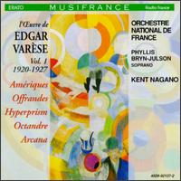 Edgar Varèse Vol. 1, 1920-1927 von Kent Nagano