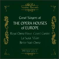 Great Singers At The Opera Houses Of Europe von Various Artists