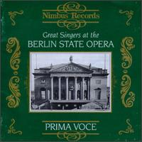Great Singers At The Berlin State Opera von Various Artists