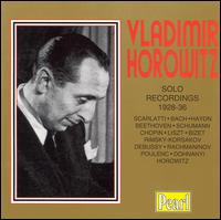 Horowitz-Solo Recordings 1928-36 von Vladimir Horowitz