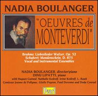 Nadia Boulanger: Oevres de Monteverdi von Nadia Boulanger
