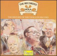 The Recorded Viola, Vol. 3 von Various Artists