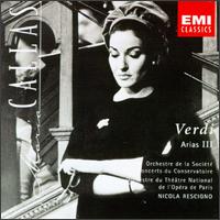 Verdi: Arias, Vol. 3 von Maria Callas