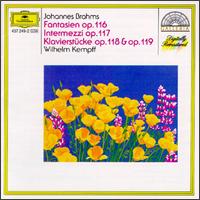 Brahms: Fantasien Op.116/Intermezzi Op.117/Klavierstücke Op.118 & 119 von Wilhelm Kempff