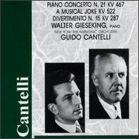 Gieseking & Cantelli Play Mozart von Walter Gieseking