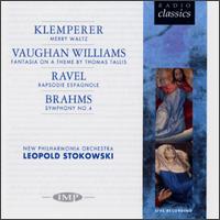 Radio Classics: Klemperer; Vaughan Williams; Ravel; Brahms von Leopold Stokowski