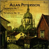 Pettersson: Symphony Nos.7 & 16 von Various Artists