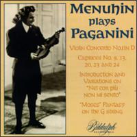Menuhin Plays Paganini von Various Artists