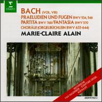 Bach: Praeludien und Fugen BWV 534, 546; Partita BWV 768; Fantasia BWV 570; Choräle BWV 633-644 von Marie-Claire Alain