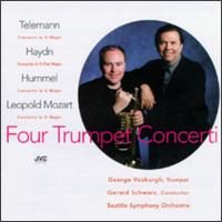 Telemann: Concerto in D major/Haydn: Concerto in E flat major/Hummel: Concert in E major/Mozart: Concert in D major von George Vosburgh