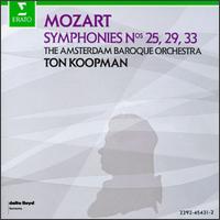Mozart: Symphonies Nos. 25, 29, 33 von Ton Koopman