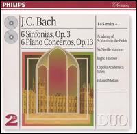 J. C. Bach: 6 Sinfonias, Op. 3; 6 Piano Concertos, Op. 13 von Academy of St. Martin-in-the-Fields