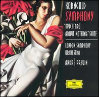 Korngold: Symphony; Much Ado about Nothing Suite von André Previn