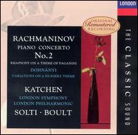 Rachmaninov: Piano Concerto No. 2; Rhapsody on a Theme of Paganini von Julius Katchen
