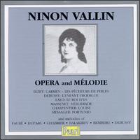 Ninon Vallin: Opera & Mélodie von Ninon Vallin