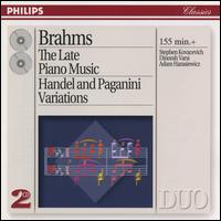 Brahms: The Late Piano Music; Handel and Paganini Variations von Various Artists