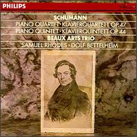 Schumann: Piano Qaurtet in E flat/Piano Quintet in E flat von Beaux Arts Trio