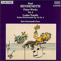 Hindemith: Ludus Tonalis/Kleine Klaviermusik Op.45 von Various Artists