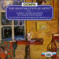 Glinka: String Quartet In F/String Quartet In D/Glazunov: Four Novelettes von Various Artists
