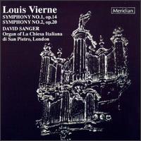 Vierne: Symphony Nos. 1 & 2 von David Sanger