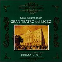Great Singers At The Gran Teatro Del Liceo von Various Artists