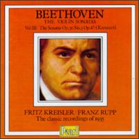 Beethoven: Violin Sonatas III von Fritz Kreisler