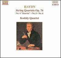 Haydn: String Quartets, Op. 76, No. 4 "Sunrise", No. 5, No. 6 von Kodaly Quartet