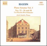 Haydn: Piano Sonatas Nos. 53-56 and 58; Un Piccolo Divertimento von Jenö Jandó