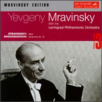 Stravinsky: Agon; Shostakovich: Symphony No. 15 von Yevgeny Mravinsky
