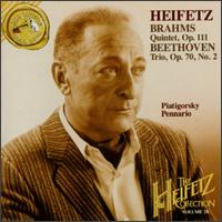 Brahms: Quintet, Op. 111/Beethoven: Trio, Op. 70, No. 2 von Jascha Heifetz