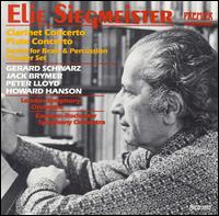 Elie Siegmeister: Clarinet Concerto; Flute Concerto; Sextet for Brass & Percussion; Theater Set von Various Artists