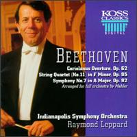 Beethoven: Coriolanus Overture; String Quartet No.11; Symphony No. 7 von Raymond Leppard