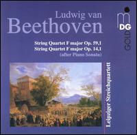 Beethoven: String Quartets, Op.14,1 & Op, 59,1 von Leipziger Streichquartett