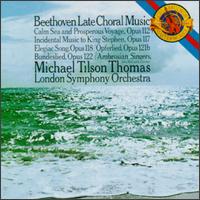 Beethoven: Late Choral Music von Michael Tilson Thomas