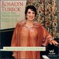 Tureck: Live At The Teatro Colón von Rosalyn Tureck