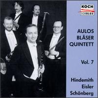 Paul Hindemith: Little Chamber Music; Hanns Eisler: Divertimento; Arnold Schönberg: Wind Quintet von Aulos Wind Quintet
