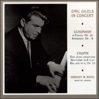 Gilels Plays Schumann/Chopin/Debussy/Ravel von Emil Gilels