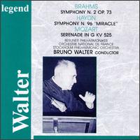 Brahms: Symphony No.2, Op.73/Haydn: Symphony No. 96/Mozart: Serenade In G von Bruno Walter