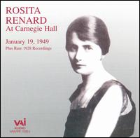 Rosita Renard at Carnegie Hall von Rosita Renard