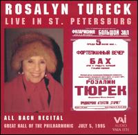 Rosalyn Tureck Live in St. Petersburg von Rosalyn Tureck