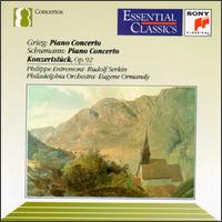 Grieg: Piano Concerto; Schumann: Piano Concerto; Konzertstück von Eugene Ormandy