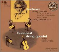 Beethoven: String Quartets Op. 18 Nos. 1, 4, & 6, Op. 59 Nos. 3 "Razmovsky", Op. 05 "Serioso"; String Quintet Op. 29 von Budapest Quartet