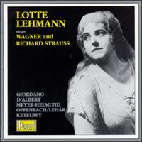 Lotte Lehmann sings Wagner/Richard Strauss von Lotte Lehmann