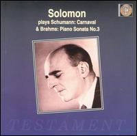 Solomon: Schumann, Brahms & Liszt von Solomon Cutner