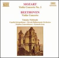 Mozart: Violin Concerto No. 3; Beethoven: Violin Concerto von Takako Nishizaki