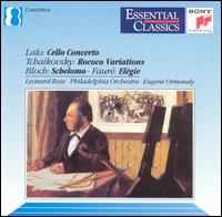 Lalo, Tchaikovsky, Bloch, Faure: Cello Works von Eugene Ormandy