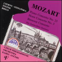 Mozart: Piano Concerto No. 23; Horn Concerto No. 3; Bassoon Concerto von Karel Ancerl