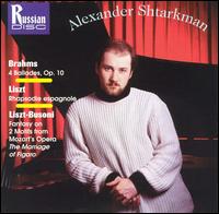 Alexander Shtarkman Plays Brahms, Liszt, Busoni von Alexander Shtarkman